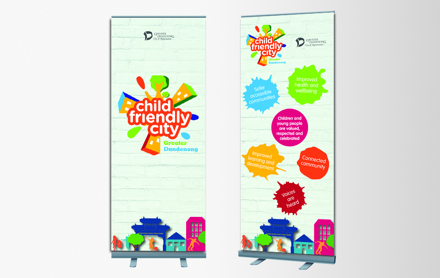 Synkd Child Friendly City Pull up banner